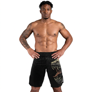 MMA Shorts With <b>Dragon</b> Print Quick Dry Athletic Wear For Mixed Martial <b>Arts</b> Training Workout Fitness Regular Fit - Product Image 1