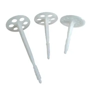 80mm 100mm 150mm Length white hdpe rock wool fixing plastic thermal foam insulation nail fasteners