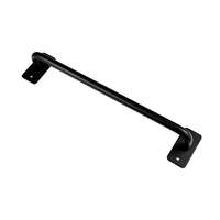 Poignée de porte de grange moderne de haute qualité Poignée de porte coulissante en acier au carbone Poignée de porte noire