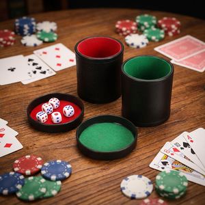 Vaso para Dados de Unicornio con Forro de Terciopelo y Cuero PU Engrosado, Diseño Sólido, para Uso en KTV, Bares y Pubs Nocturnos - Product Image 4