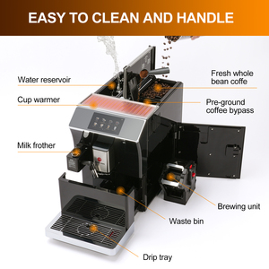 Máy pha cà phê tự động chuyên nghiệp, thông minh, khuyến mãi hấp dẫn dành cho gia đình và văn phòng - Product Image 5