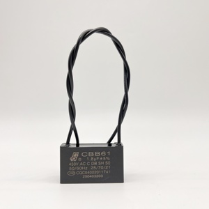 <span class=keywords><strong>Condensateur</strong></span> à film polypropylène Hongye CBB61 250V-500V pour ventilateur d'extraction / hotte aspirante / démarreur de moteur AC avec fils 0,5-<span class=keywords><strong>30</strong></span>μF - Product Image 6