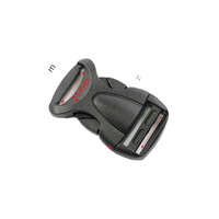 Boucle de Sac à Dos et Bagage en Plastique Courbée Ajustable de 25 mm, Fermoir à Encliquetage Rapide, Boucle de Libération Rapide Type Tortue, Vente en Gros
