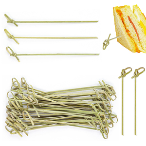 Gran oferta, pincho de bambú Natural desechable, pincho de nudo de bambú con precio barato - Product Image 5
