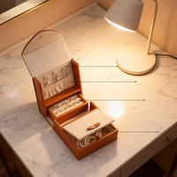 Boîte de rangement portable personnalisée pour bijoux, pour boucles d'oreilles, bagues et autres accessoires