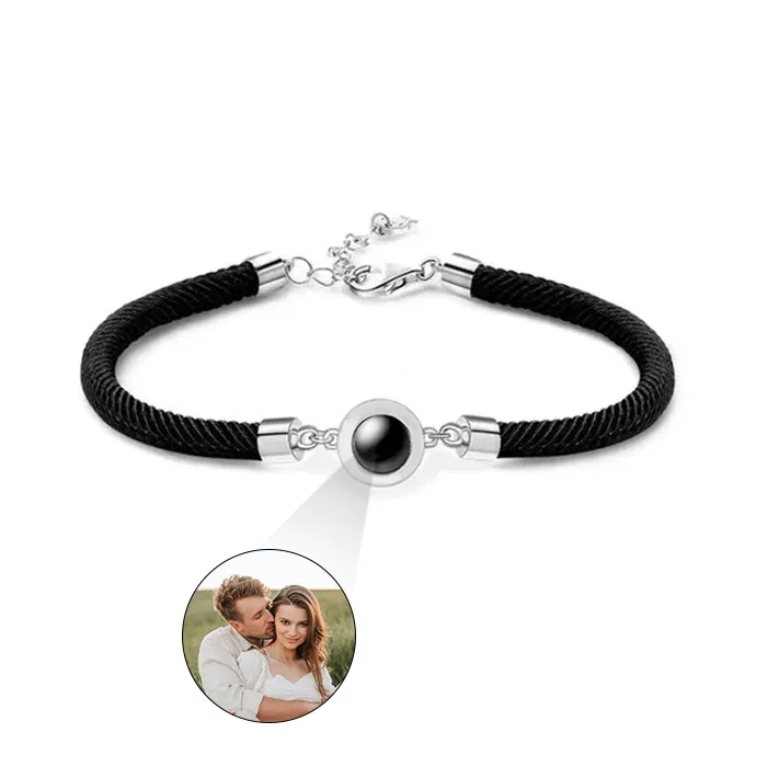 Custom Foto Projectie Armband Roestvrij Staal Paar 100 Taal I Love U Mode-sieraden Armbanden & Bangles Fot Vrouwen