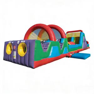Parcours d'obstacles gonflable classique sur le thème du sport, double piste, équipement de jeu d'aventure pour enfants, qualité commerciale, PVC sec - Product Image 2