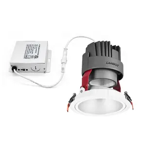 etl list 6 inch anti glare low voltage dim to warm 277V recessed led ceiling downlight