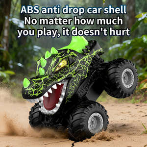 Coche RC Dinosaurio Todoterreno de 2.4GHz de Primera Categoría con Movimiento de Mordida, Dientes Afilados, Carcasa Resistente a Impactos de ABS, Control Preciso y Cable USB - Product Image 6