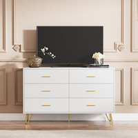 Commodes modernes à 6 tiroirs, commode de rangement pour salon, couloir et entrée