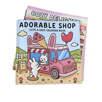 Livre de coloriage pour enfants en promotion : Série Mignonne – Livre de dessin et de coloriage pour enfants, idéal pour l'éducation et le divertissement, livre à pages tournantes avec des dessins animés.