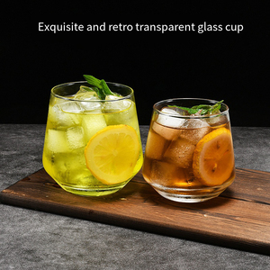 定制徽标大容量玻璃杯简约设计耐热玻璃杯咖啡杯 - Product Image 2