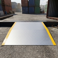 Rampe de conteneur en acier LYD, capacité 10 tonnes, 2300x2230x150mm, rampe de déchargement de conteneur robuste, rampe de conteneur pour chariot élévateur