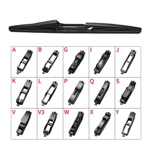 Lame d'essuie-glace arrière multifonctionnelle en caoutchouc naturel avec 12 adaptateurs pour bras d'essuie-glace de voitures - Product Image 1