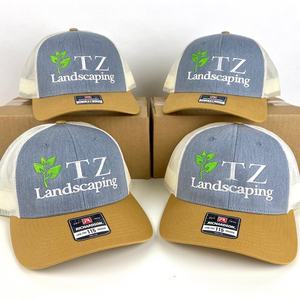 قبعة بيسبول رياضية من 6 أقسام بيضاء شبكية مطرزة بجودة عالية بغطاء خلفي شفافة من ريتشاردسون 115 قبعة سائق شاحنة مخصصة - Product Image 3