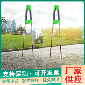 Stainless steel double-pole garbage picker, garbage bin/bag clip, sanitation clamp, sanitation clip - Product Image 5
