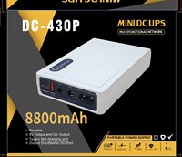 Catu Daya Cadangan Mini UPS Kapasitas Tinggi, Sumber Daya Tanpa Interupsi POE DC untuk Router ONU & Kamera CCTV
