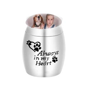 Cremazione urna ricordo gatti e cani può essere personalizzato foto urna cremazione souvenir-Sempre nel mio <span class=keywords><strong>cuore</strong></span> - Product Image 1