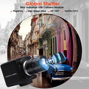 ELP 1MP Global Shutter CS 2.8-12mm, lensa Varifocal 4X Zoom USB kamera AR0144 720P 60fps USB untuk pelacakan gerakan kecepatan tinggi - Product Image 2
