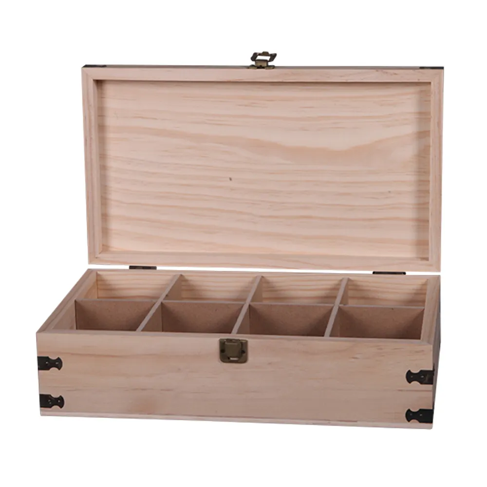 OEM FACTORY WHOLESALE International American Style Travel Waterproof Drawer Glitter Beach Wood Craft Diy Snack Storage Box