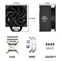 Refroidisseur de processeur SNOWMAN Lga1700 1200 pour Intel Lga1155 2011 1156 1150 AM4 AM5 4pin Ordinateur de bureau PC Refroidisseur de processeur