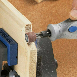 PEXMIENTAS 132 Pieces <strong>Sanding</strong> Drum Set with Free Box Including Drum Sander <strong>Sanding</strong> Sleeves <strong>12</strong> Pieces Drum Mandrels - Product Image 3
