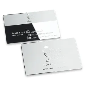 0.8mm Anodize Surface Custom for Laser Engraved Printed Metal Credit Card Aluminum  Business Card Blanks - China Aluminum Card and Business Card price