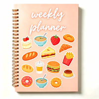 Cuaderno A5 de Tapa Dura con Pegatinas Decorativas, Logotipo Personalizado de Fábrica, Agenda Diaria Impresa para Oficina, Negocios, Escritura y Registro