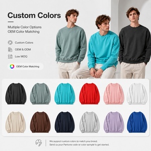 Sudadera Personalizada con Logotipo para Hombre, Cuello Redondo, Tela Técnica Suave Premium, Sudadera Lisa para Impresión, Marca de Ropa OEM - Product Image 3