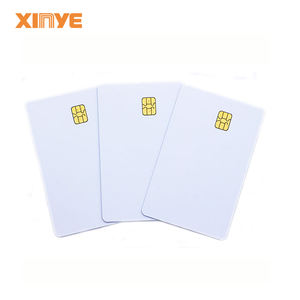 Plástico PVC en blanco impreso SLE5542 SLE5528 RFID contacto IC chip tarjetas personalizadas - Product Image 2