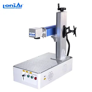 Fiber laser marking engraving machine ezcad software serial number galvo deep engraving desktop model rotary for metal gold