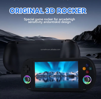 Vente chaude M22pro Rétro Vidéo Console De Jeu Portable 5 Pouces HD IPS Écran Support WI-FI Linux Système Lumineux De Détection À Distance Jouer