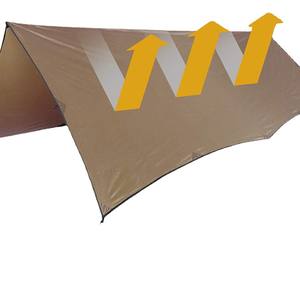 Lona Impermeable Woqi 290x390 Color Caramelo, Cuadrada, de Poliéster, Tipo Extendido, para Tres Estaciones, Refugio para Exteriores - Product Image 4