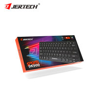 JERTECH DK500 Mode Baru Keyboard Gaming Mini 60% Portabel Berkabel 4 Warna Lucu untuk Gamer Arab