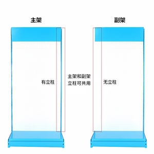 Thickened Pegboard Shelves 0.8mm Backplate 2.5mm Bracket Supermarket Display Rack - Product Image 2