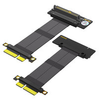 Câble adaptateur U.2 (SFF-8639) SSD PCIe 4X, câble d'extension PCI Express, câblage flexible, protection de blindage pour