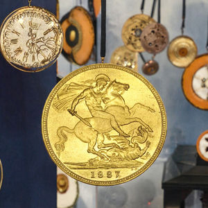 Moneda de desafío de estampado de tema de amor chapado en oro de Metal antiguo coleccionable británico personalizado - Product Image 3