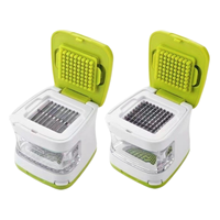 Presse-ail et gingembre miniature en acier inoxydable vert Shunxinyi, trancheuse en cube, moulin à main, durable, pour légumes et fruits