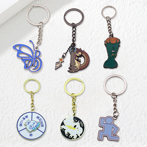Llavero de Metal de diseño de fabricante, llaveros de animales de dibujos animados, accesorios de llavero de coche personalizados - Product Image 1