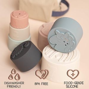 ألعاب الأطفال الضغط لتسنين الأطفال وبناء دوائر بأشكال الحصان الوردي أدوات أساسية لحديثي الولادة لفتيات الأطفال الرضع بعمر 6 أشهر - Product Image 2