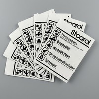 Étiquettes de vêtements personnalisées, lavables, imprimées, avec logo tendance, tissées à la machine, en damassé, pour vêtements