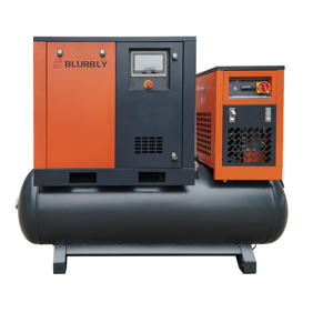 4in1 15KW 8Bar 2.2m/min 78CFM 永久磁石可変周波数スクリュー空冷式産業用エアコンプレッサー エアタンクモーター - Product Image 1