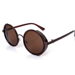 Jamie 3064 Round Sunglasses Metal Frame UV400 Protection Unisex Steampunk Style - Product Image 5