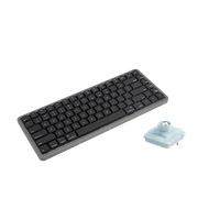 Teclado Mecánico OEM de Perfil Bajo AKKO Air01, Tri-Modo, Carcasa de Aluminio CNC, Interruptores Intercambiables en Caliente, Batería de 4500 mAh, RGB, 1000 Hz