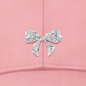 Gorro curvo con lazo de diamantes de imitación - Product Image 6