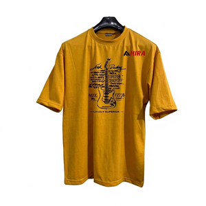 เสื้อยืดคอกลมแขนสั้นทรงโอเวอร์ไซส์ผ้าคอตตอนถักพิมพ์ลายโลโก้แบบกำหนดเองคุณภาพระดับพรีเมียมสำหรับผู้ชาย - Product Image 1