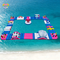 Parc aquatique gonflable d'été en PVC pour enfants, usage commercial et scolaire, jeu aquatique durable, vente chaude