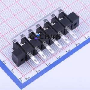 KF28HM-7.62-6P Barrier Terminal Block Through hole Component (THT),P=7.62mm Connector With Cover Plate 7.62mm 1x6P Straight Pin - Product Image 2