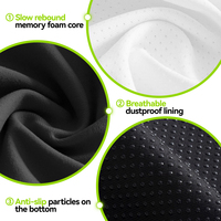 Coussin de siège en mousse à mémoire de forme Donut avec grand coccyx tissé Technics Soulagement de la douleur pour les hémorroïdes Prostate Grossesse