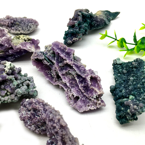 Vendita all'Ingrosso di Cluster di Cristalli Naturali di <span class=keywords><strong>Agata</strong></span> d'Uva, Piccoli Esemplari Minerali di <span class=keywords><strong>Agata</strong></span> d'Uva Viola per Decorazione d'Interni - Product Image 3